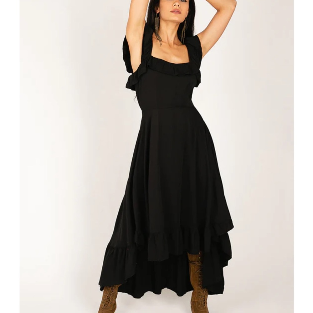 Bette Dress in Jet Black Joyfolie